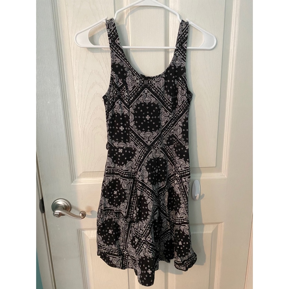 Iris Black and White Printed Dress